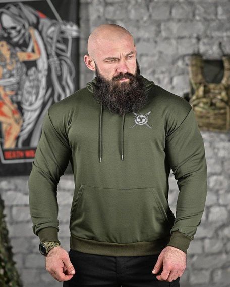 Худі warrior олива ДЛ6437 | Зображення 1
