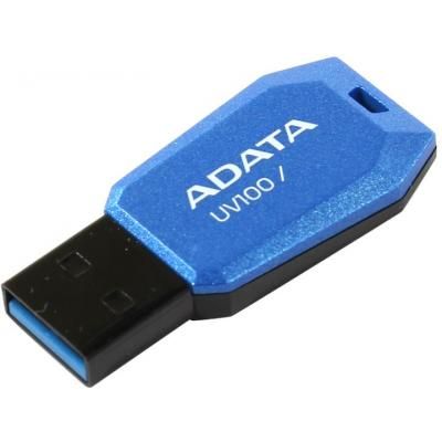 USB флеш накопичувач ADATA 32GB DashDrive UV100 Blue USB 2.0 (AUV100-32G-RBL) (AUV100-32G-RBL) | Зображення 1