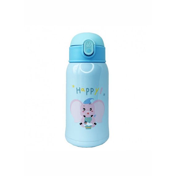 Термос-поильник с силиконовой трубочкой MGZ-0318(Blue) чашкой, в чехле с ремешком, 550 мл | Зображення 1