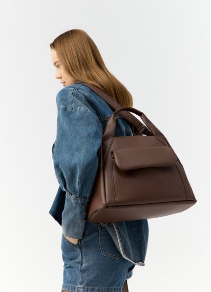 Жіноча спортивна сумка Sambag Vogue BKT шоколадна 37 х 25 х 16 см (90158020) | Зображення 1