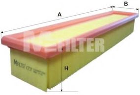 Фільтр повітряний RENAULT (вир-во M-filter) MFILTER K737 на RENAULT KANGOO Rapid (FC0/1_)