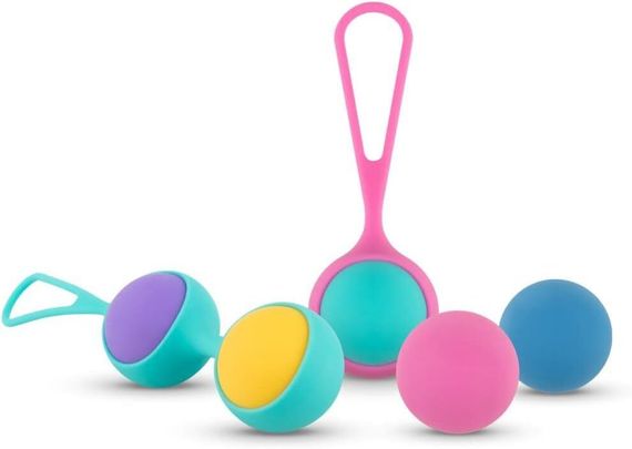 Набір вагінальних кульок PMV20: Vita – Kegel Ball Set, маса 40, 50, 60 г, два тримачі | Зображення 4