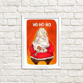 Постер в рамці Ho-ho-ho 30x42 см, A3 (WMT3_21NG010_WH)