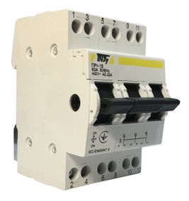 Переключатель-разъединитель ПРт-18 "1-0-2" 3Р 63А Ny95506270