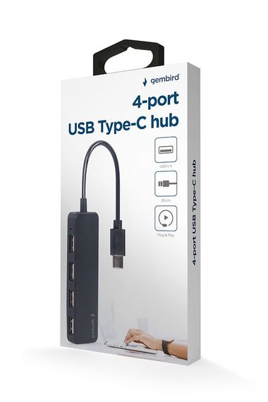 Хаб Type-C на 4 порти USB 2.0 UHB-CM-U2P4-01 | Зображення 2