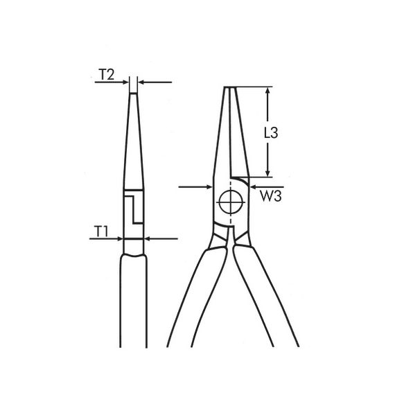 Гострогубці прямі, VDE, L200 mm | Зображення 1