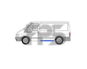 Ремчасть боковая Ford Transit (00-06) нижняя левая, короткая база