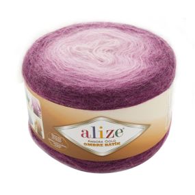 Пряжа ALIZE ANGORA GOLD OMBRE BATIK 7244 Аліза ангора голд омбре батик