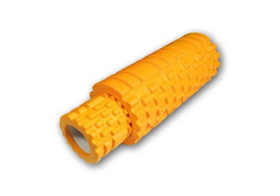 Масажний ролик EasyFit набір Grid Roller Double 33 см Помаранчевий (EF-7737s-5)