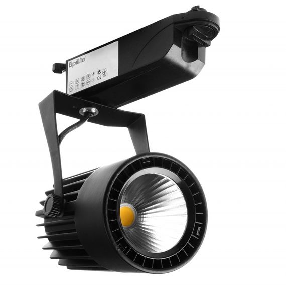 Светильник трековый поворотный LED 410/24W NW BK COB | Зображення 3