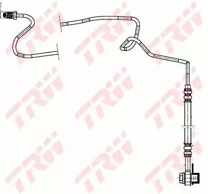 Шланг гальмівний SEAT TOLEDO, VW GOLF, TRW (PHD942) | Зображення 1