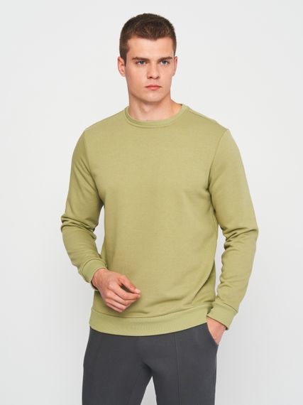 Світшот чоловічий світло-оливковий, 3XL