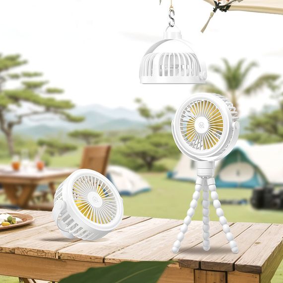 Портативний вентилятор Usams ZB289 Baby Stroller fan 2000mAh White | Зображення 3