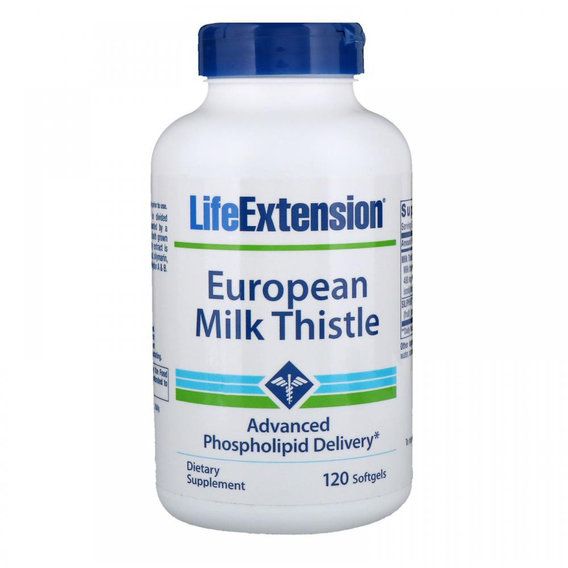 Розторопша Life Extension European Milk Thistle 120 Softgels