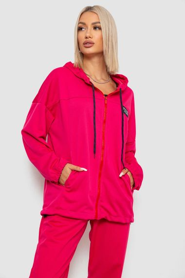 Спортивный костюм женский, цвет малиновый, 238R114-3 | Зображення 1