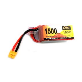 Акумулятор Li-Po 4s 14.8v 1500 mAh 100C - XT60 для FPV дронів квадрокоптерів