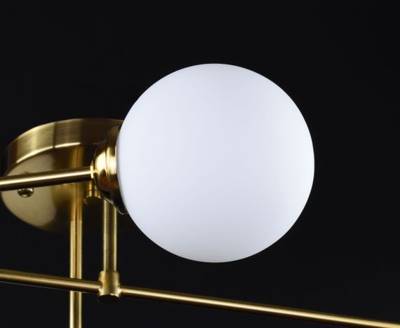 Люстра стельова на 4 лампочки 26517 Латунь 25х60х80 см. | Зображення 2