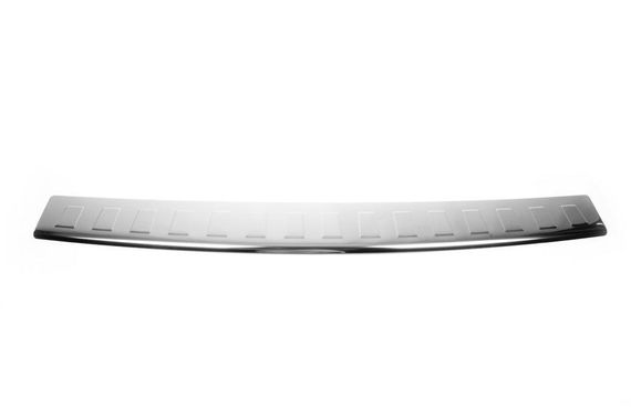 Накладка на бампер задний (Omsa, нерж) Матовая полировка для Volkswagen T4 Caravelle/Multivan | Зображення 1