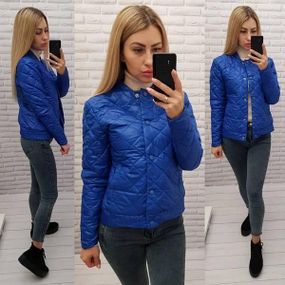 Куртка з ефектом стьобання, арт.310, електрик