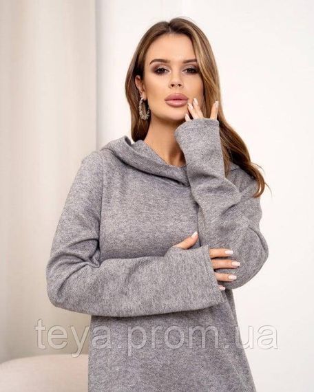 Плаття для жінок колір сірий розміри S, M, L, XL FI_009353 | Зображення 3
