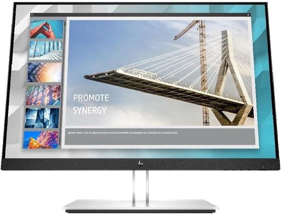 Монітор HP E24i / 24" (1920x1200) IPS / 1x HDMI, 1x DisplayPort, 1x VGA, 5x USB 3.2 / VESA 100x100 / Pivot б/в | Зображення 1