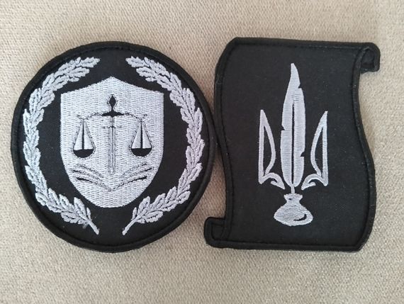 Шеврон Юрист+Адвокат (серый) | Зображення 1