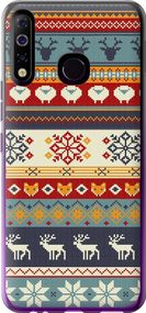 Чехол на Tecno Spark 4 KC2 Рождественский орнамент "3303u-2406-17620"