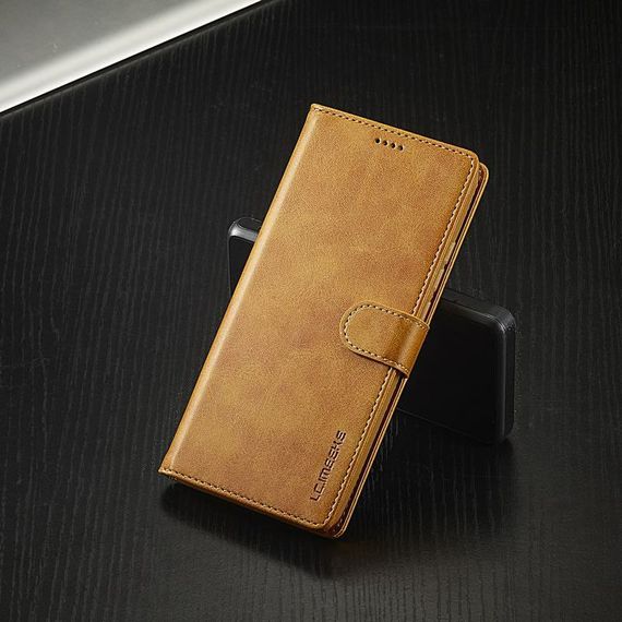 Чохол книжка iMeeke для Poco X5 Pro 5G колір Коричневий | Зображення 2