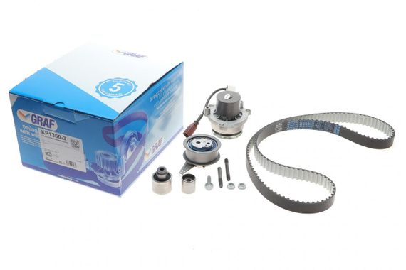 Комплект ГРМ + помпа Skoda Octavia III VW Golf VII 1.6 TDI 81kw 13-17 145x25  PA1360A-8  KP1360-3 | Зображення 1