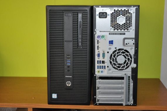 Комп'ютер HP EliteDesk 800 G2 Tower / Intel Core i7-6700 (4 (8) ядра по 3.4 - 4.0 GHz) / 8 GB DDR4 / 4000 GB HDD / Intel HD Graphics 530 / Windows 11 Pro б/в + Подарунок Флеш пам'ять USB 32 GB | Зображення 1