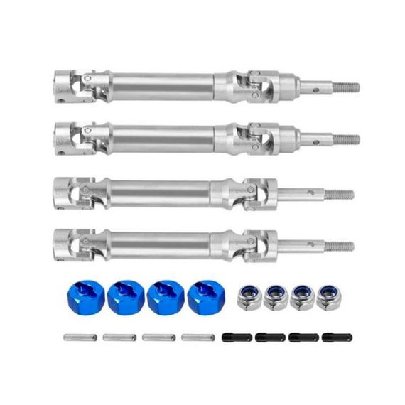 Приводи металеві телескопічні для радіокерованих машинок Silver (Injora Remo Hobby Traxxas)