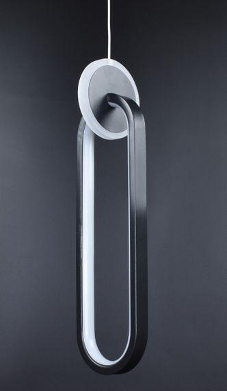 Люстра світлодіодна підвісна LED світильник для квартири на стелю лед 26991 Чорний 40-150х10х10 см. | Зображення 3