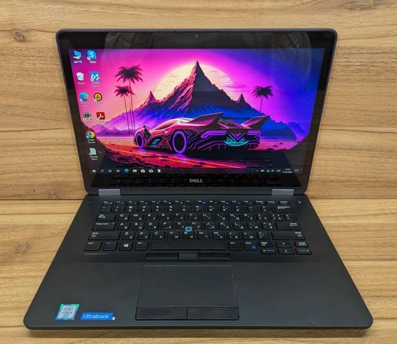 Ультрабук Dell Latitude E7470 / 14" (2560x1440) IPS Touch / Intel Core i5-6300U (2 (4) ядра по 2.4 - 3.0 GHz) / 8 GB DDR4 / 256 GB SSD / Intel HD Graphics 520 / WebCam / HDMI / Windows 10 б/у + Подарок Флэш-накопитель USB 32 GB | Зображення 1