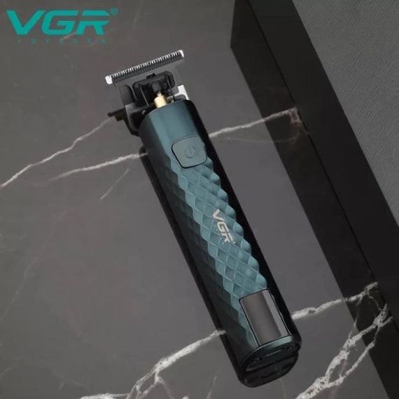 Триммер для стрижки волос, усов, бороды VGR V-077 с USB зарядкой, RP-737 металлический корпус | Зображення 5