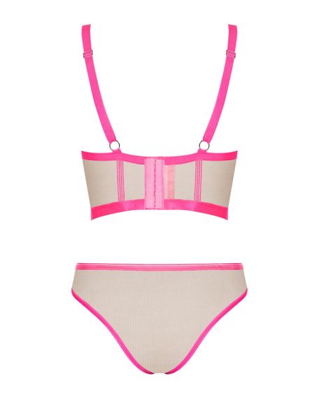 Комплект Obsessive топ та трусики, тілесно-рожевий, L/XL Sex Aura | Зображення 5