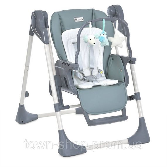 Стульчик-качели для кормления SWAN ME 1087-G Pale Green | Зображення 1