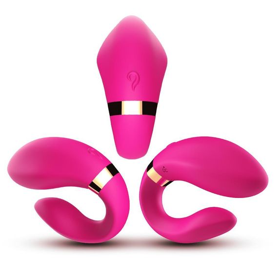 Вібратор для двох Crescent light pink Sex Aura | Зображення 2