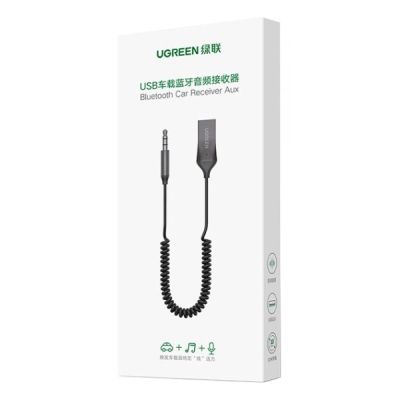 FM модулятор Ugreen Bluetooth 5.0 Aux with mic CM309 UGREEN Black (70601) | Зображення 6