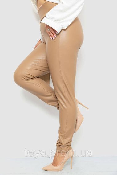 Лосини на флісі батал колір темно-бежевий розмір 4XL FA_007840 | Зображення 2