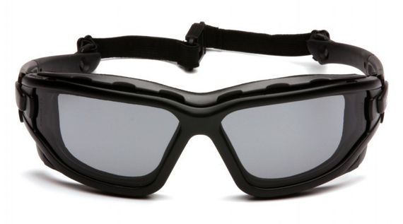 Окуляри захисні з ущільнювачем Pyramex i-Force Slim (gray) Anti-Fog, чорні | Зображення 1