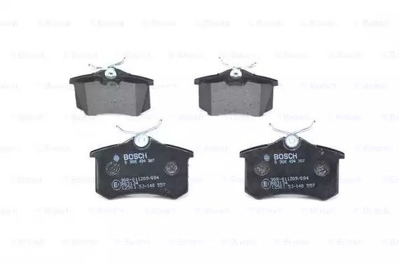 Колодки гальмівні дискові AUDI/PEUGEOT/RENAULT/SEAT/VW задн.  BOSCH (0986494387) | Зображення 2