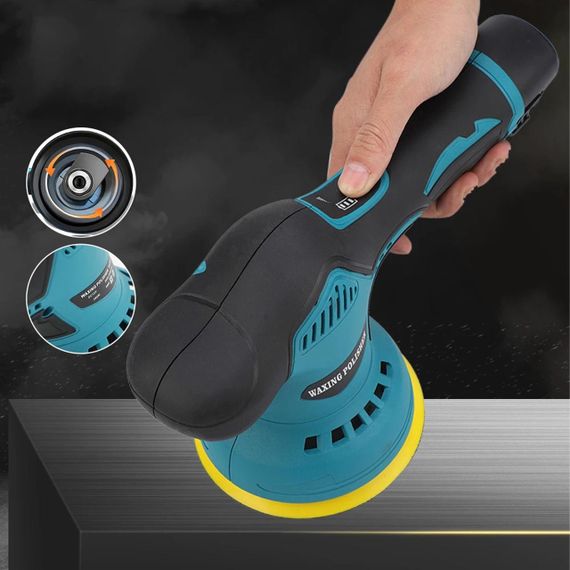 Беспроводная полировальная машинка с 2 аккумуляторами (12V), YK49 / Аккумуляторная полировально-шлифовальная | Зображення 1