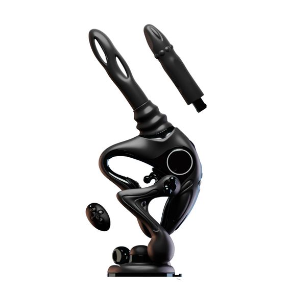 Секс-машина Upko UEROS Nexus Power Gray с фрикциями, вибрацией и вращательной стимуляцией, черная sexstyle | Зображення 1