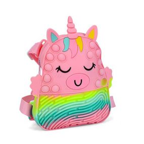 Дитяча сумочка-рюкзачок "Єдиноріг" 9882(Light-Pink) розмір 20 см