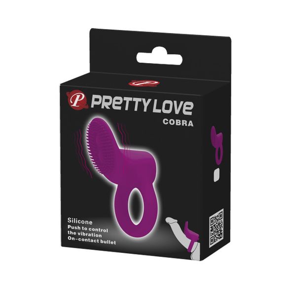 Эрекционное кольцо - Pretty Love Cobra Penis Ring Purple sexstyle | Зображення 1