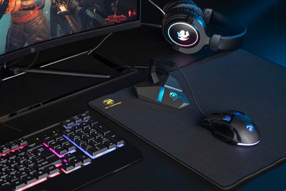 Тримач кабелю 4в1 2E GAMING Mouse Bungee Scorpio USB Silver (2E-MB001U) | Зображення 4