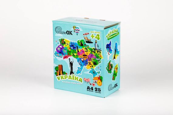 Пазл Мапа України на магніті PuzA4-22926 PuzzleOk | Зображення 3