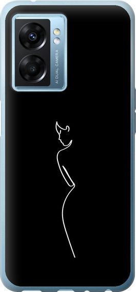 Чехол на Oppo A77 5G Силуэт1 "4590u-1377-17620"