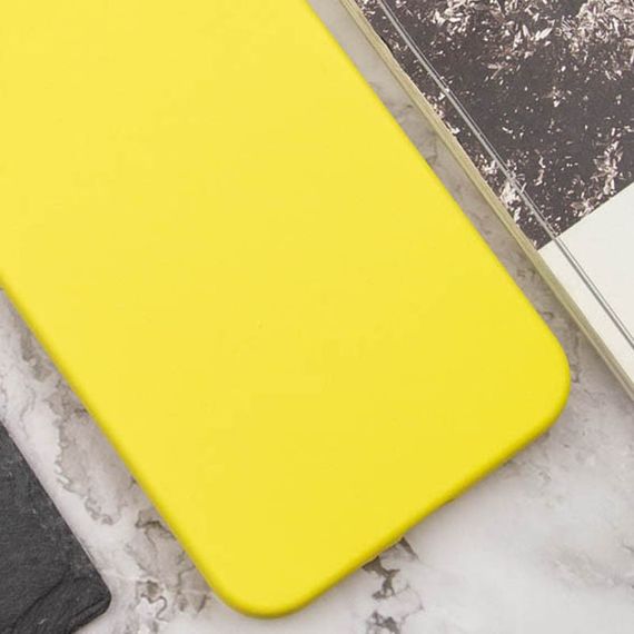 Чохол Silicone Cover Lakshmi Full Camera (AAA) для Motorola Moto E40 Жовтий / Yellow | Зображення 2