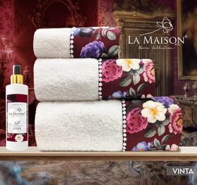 Подарунковий набір рушників La Maison, 3 шт. з ароматом Vinta
